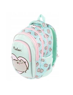 Ghiozdan scoala St.Majewski, 40X28X16 cm, Motiv Pusheen, Verde pastel 2