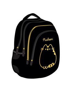 Ghiozdan St.Majewski, 42 x 28 x 17 cm, Motiv pusheen, Negru 2