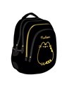 Ghiozdan St.Majewski, 42 x 28 x 17 cm, Motiv pusheen, Negru