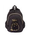 Ghiozdan St.Majewski, 42 x 28 x 17 cm, Motiv pusheen, Negru