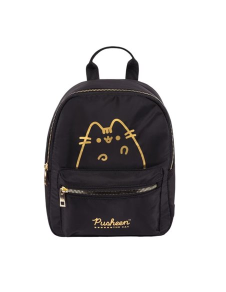 Ghiozdan gradinita St.Majewski, 28X22X13 cm, Motiv Pusheen, Negru