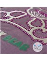Penar neechipat cu 3 fermoare S-COOL SC3176, Motiv ursulet mov