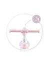 KC-ROBI00042,Bicicleta cu lumini, sunet si difuzor de balonase, momi tobis - pink