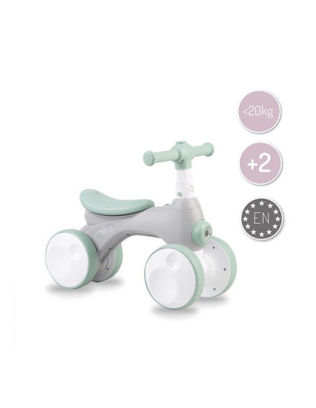 KC-ROBI00043,Bicicleta cu lumini, sunet si difuzor de balonase, momi tobis - grey