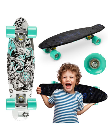 KC-DESK00001,Skateboard copii, qkids, galaxy - industrial
