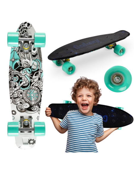 KC-DESK00001,Skateboard copii, qkids, galaxy - industrial
