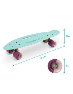 KC-DESK00005,Skateboard copii, qkids, galaxy - light blue 2
