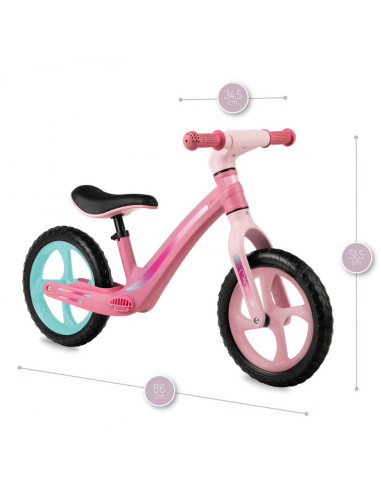 KC-ROBI00051,Bicicleta fara pedale, momi mizo - pink