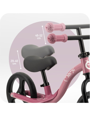 KC-ROBI00074,Bicicleta fara pedale cu roti led, momi isoka - pink