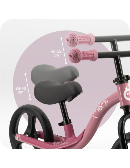 KC-ROBI00074,Bicicleta fara pedale cu roti led, momi isoka - pink