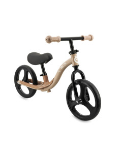 Bicicleta fara pedale cu roti led , momi isoka - beige
