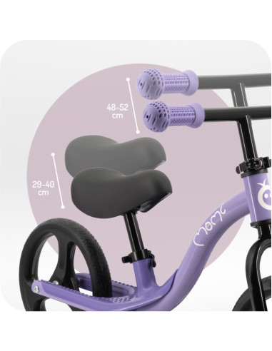 KC-ROBI00077,Bicicleta fara pedale cu roti led, momi isoka - purple