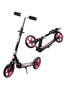 Trotineta freestyle, qkids, weiss pink, ghidon reglabil pe 3 trepte, amortizor easy&ampup, platforma anti-derapanta, pliabila,