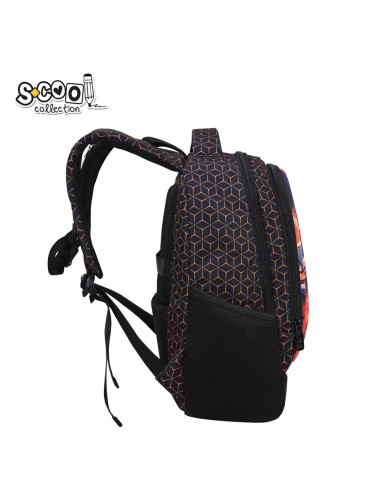 SC2955,Ghiozdan ergonomic S-COOL SC2955, 40x29x14 cm, Motiv next level