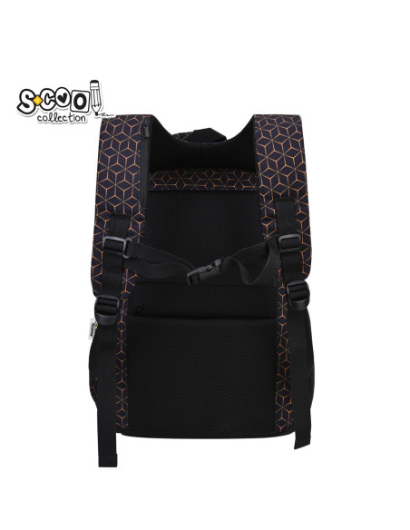 SC2955,Ghiozdan ergonomic S-COOL SC2955, 40x29x14 cm, Motiv next level