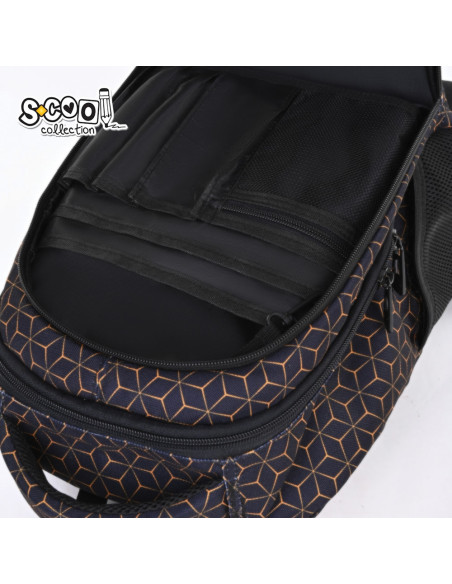 SC2955,Ghiozdan ergonomic S-COOL SC2955, 40x29x14 cm, Motiv next level