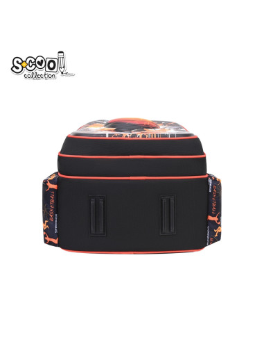 SC2997,Ghiozdan 3D S-COOL SC2997, 43x30x22 cm, Motiv basketball