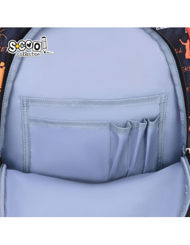 SC2997,Ghiozdan 3D S-COOL SC2997, 43x30x22 cm, Motiv basketball