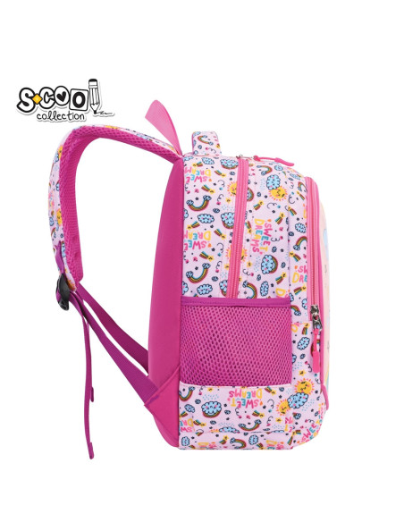 SC2999,Ghiozdan gradinita S-COOL SC2999, 34x23x14 cm, Motiv sweet dreams