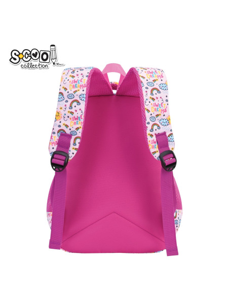 SC2999,Ghiozdan gradinita S-COOL SC2999, 34x23x14 cm, Motiv sweet dreams