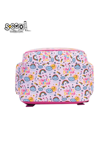 SC2999,Ghiozdan gradinita S-COOL SC2999, 34x23x14 cm, Motiv sweet dreams
