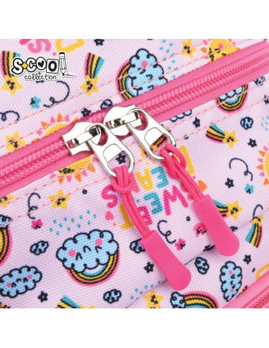 SC2999,Ghiozdan gradinita S-COOL SC2999, 34x23x14 cm, Motiv sweet dreams