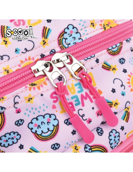 SC2999,Ghiozdan gradinita S-COOL SC2999, 34x23x14 cm, Motiv sweet dreams