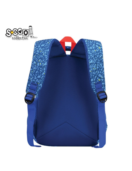 SC3002,Ghiozdan gradinita S-COOL SC3002, 34x23x14 cm, Motiv super duper