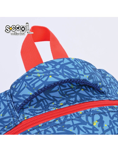 SC3002,Ghiozdan gradinita S-COOL SC3002, 34x23x14 cm, Motiv super duper