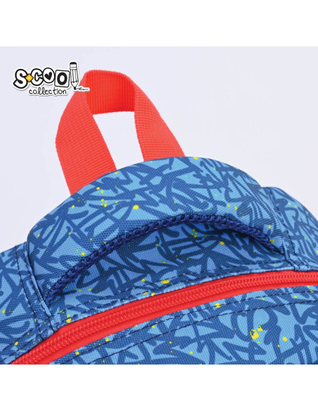 SC3002,Ghiozdan gradinita S-COOL SC3002, 34x23x14 cm, Motiv super duper