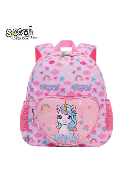 SC3010,Ghiozdan gradinita S-COOL SC3010, 30x24x9 cm, Motiv magical