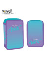 SC2915,Penar echipat cu 2 fermoare, 29 piese S-COOL SC2915, Motiv good vibes
