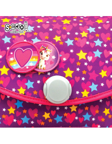 SC2956,Ghiozdan anatomic Premium S-COOL SC2956, 42x30x22 cm, Motiv unicorn