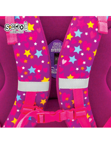 SC2956,Ghiozdan anatomic Premium S-COOL SC2956, 42x30x22 cm, Motiv unicorn