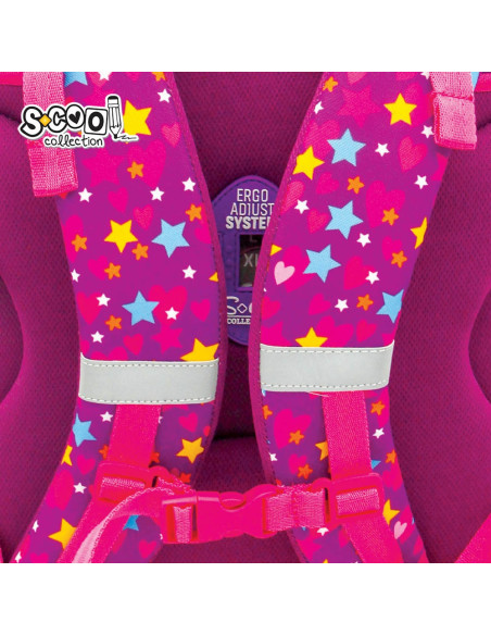 SC2956,Ghiozdan anatomic Premium S-COOL SC2956, 42x30x22 cm, Motiv unicorn