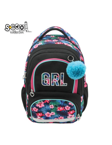 SC2964,Ghiozdan ergonomic compartiment laptop S-COOL SC2964, 42x31x16 cm, GRL