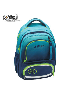 Ghiozdan ergonomic compartiment laptop, LEVEL UP, 42x31x16 cm - S-COOL 2