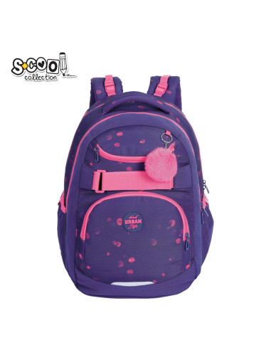 SC3179,Ghiozdan anatomic Urban S-COOL SC3179, 43x29x22 cm, Bubbles