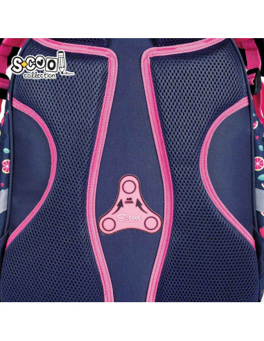 SC2945,Ghiozdan anatomic S-COOL SC2945, 39x33x18 cm, Motiv berry good