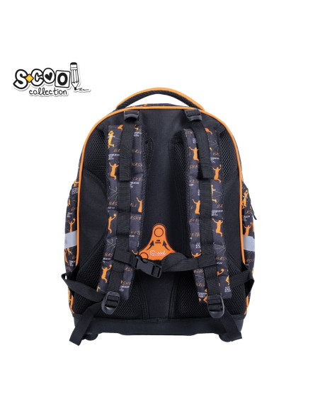 SC2946,Ghiozdan anatomic S-COOL SC2946, 39x33x18 cm, Motiv basketball