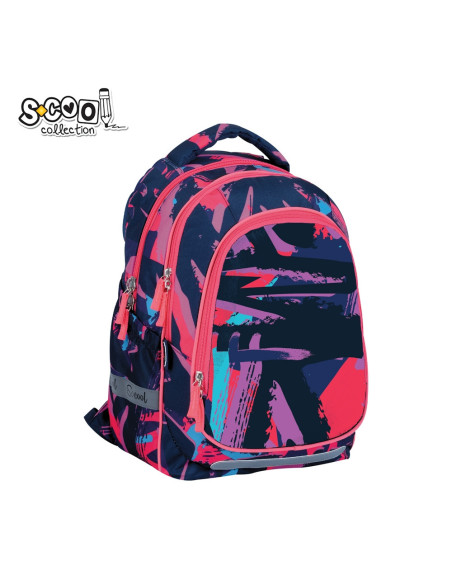 SC2972,Ghiozdan anatomic S-COOL SC2972, 41x28x17 cm, Motiv light stripes SC2972,Ghiozdan anatomic S-COOL SC2972, 41x28x17 cm, Motiv light stripes