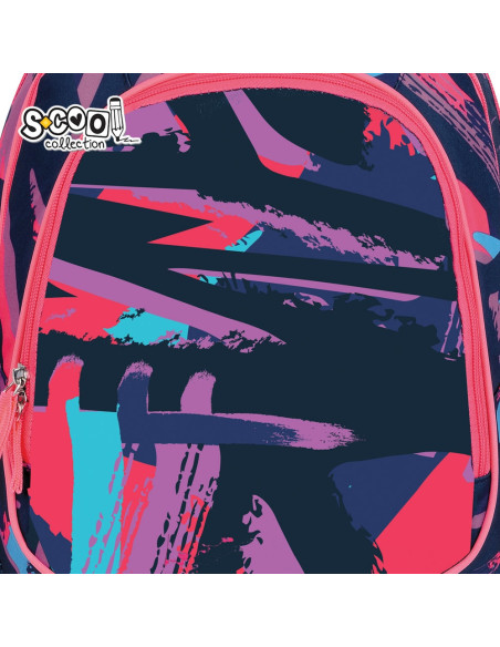SC2972,Ghiozdan anatomic S-COOL SC2972, 41x28x17 cm, Motiv light stripes SC2972,Ghiozdan anatomic S-COOL SC2972, 41x28x17 cm, Motiv light stripes