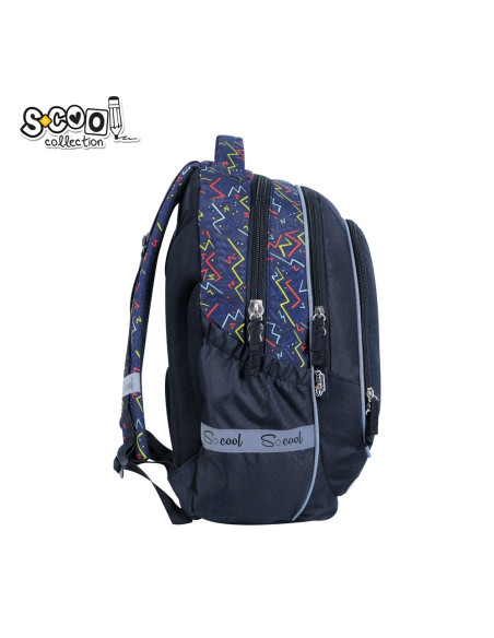 SC2977,Ghiozdan anatomic S-COOL SC2977, 41x28x17 cm, Motiv light up