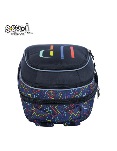 SC2977,Ghiozdan anatomic S-COOL SC2977, 41x28x17 cm, Motiv light up