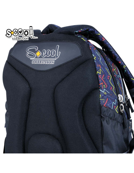 SC2977,Ghiozdan anatomic S-COOL SC2977, 41x28x17 cm, Motiv light up