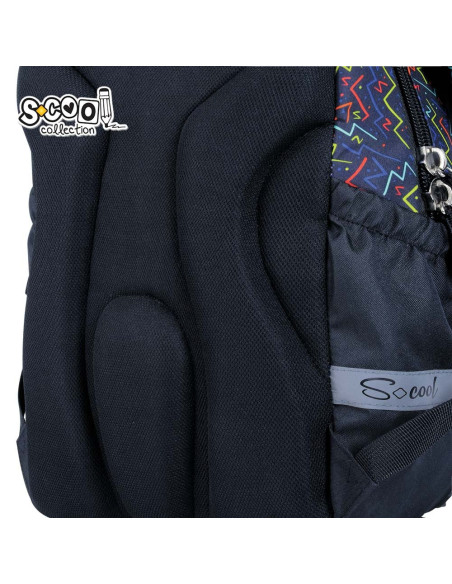 SC2977,Ghiozdan anatomic S-COOL SC2977, 41x28x17 cm, Motiv light up