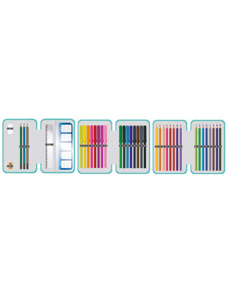 SC2921,Penar echipat cu 3 fermoare, 39 piese S-COOL SC2921, Berry good