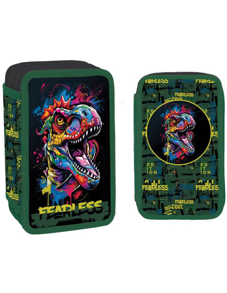 SC2940,Penar neechipat cu 3 fermoare S-COOL SC2940, Motiv fearless SC2940,Penar neechipat cu 3 fermoare S-COOL SC2940, Motiv fearless