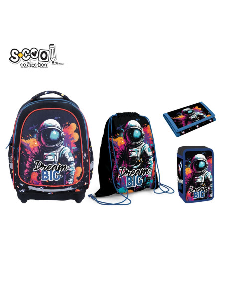 SC3211,Set Micul Scolar S-COOL SC3211: Ghiozdan, Penar echipat, Sac Sport, Portofel, Dream Big SC3211,Set Micul Scolar S-COOL SC3211: Ghiozdan, Penar echipat, Sac Sport, Portofel, Dream Big