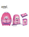 SC3208,Set Micul Scolar S-COOL SC3208: Ghiozdan, Penar echipat, Sac Sport, Portofel, Kitty Love